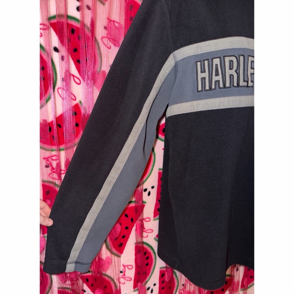 🖤 Harley-Davidson Fleece Quarter-Zip Sweatshirt - Picture 4 of 8